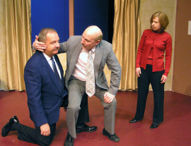 Gary Koos, Jeff Adamson, and Monta Ponsetto in Murder at the Howard Johnson's